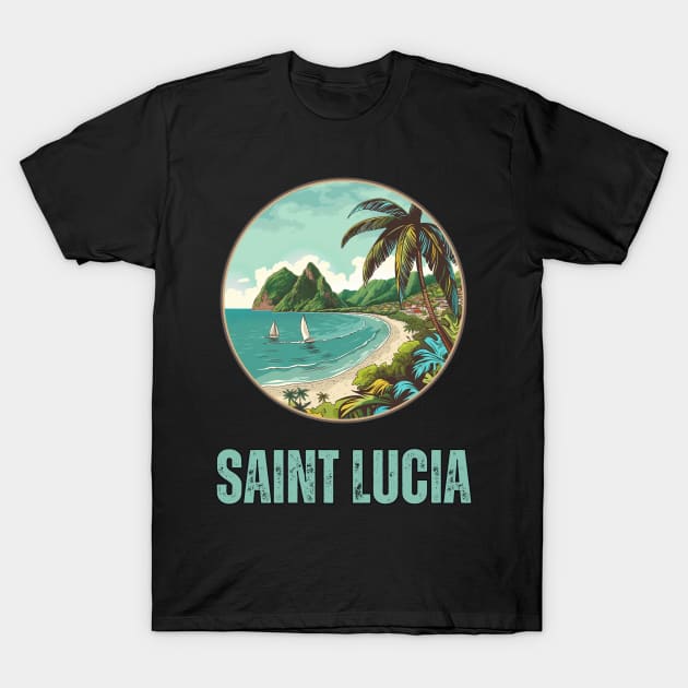 Saint Lucia T-Shirt by Mary_Momerwids